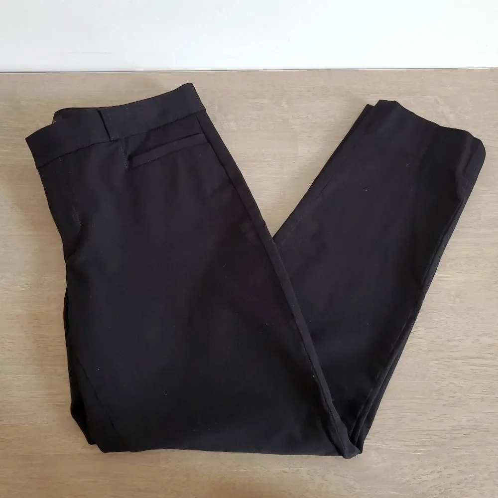Banana Republic Black Sloan Cropped Pants Size 6